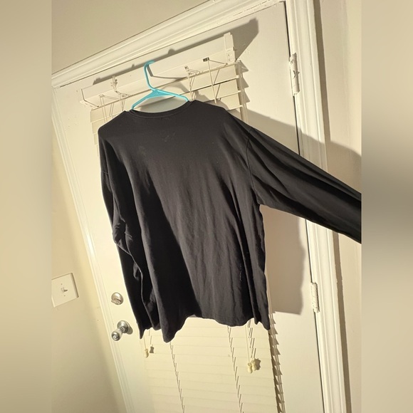 Fashion Nova Forever Reckless Black and Blue Graphic Long Sleeve Tee - Size 2X - Picture 7 of 8